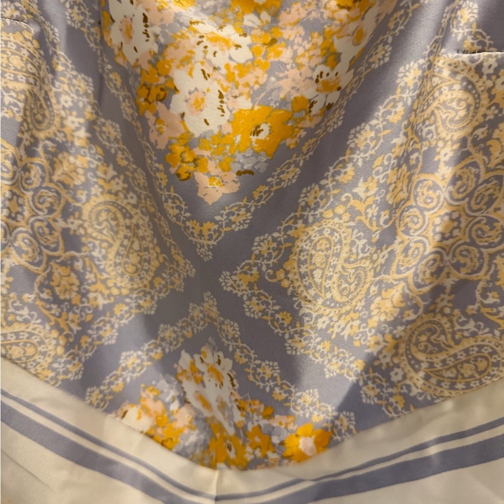 Sienna Sky Satin Floral Paisley Cami — Gray & Yellow - Picture 2 of 8